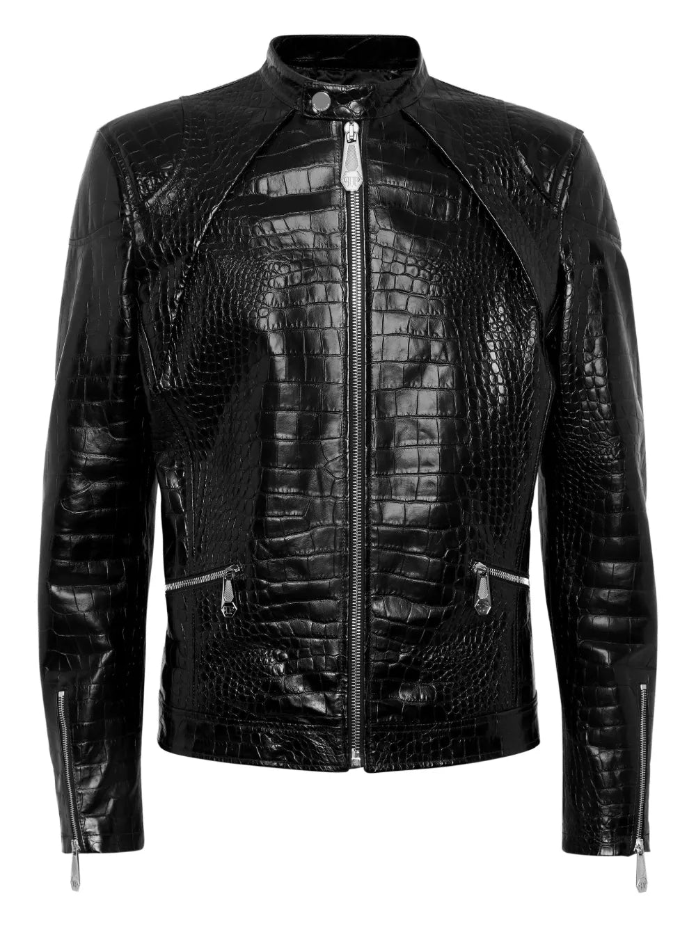Snakeskin Leather Jacket 00025
