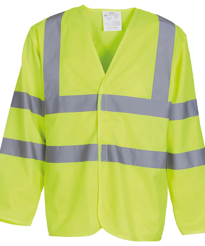 Hi-Vis Breathable Vest Yellow Longsleeve
