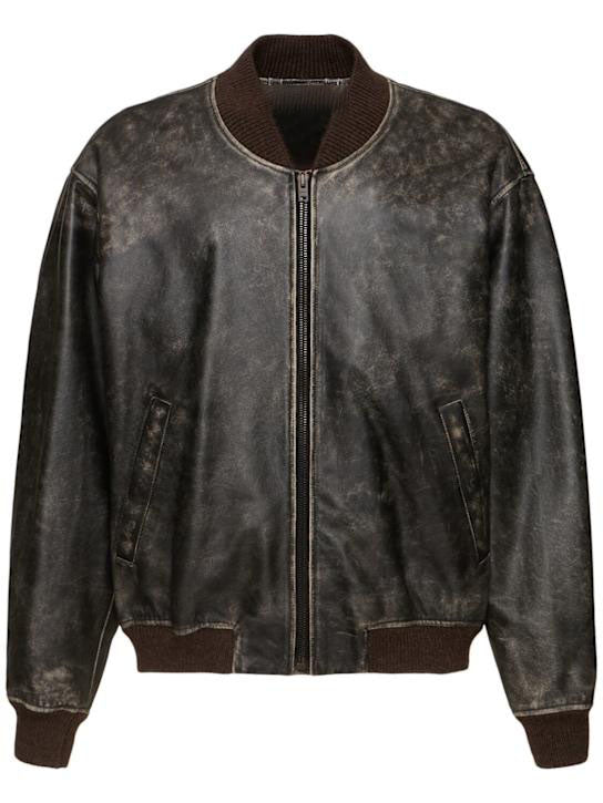 Brown Leather Jacket Vintage 00029